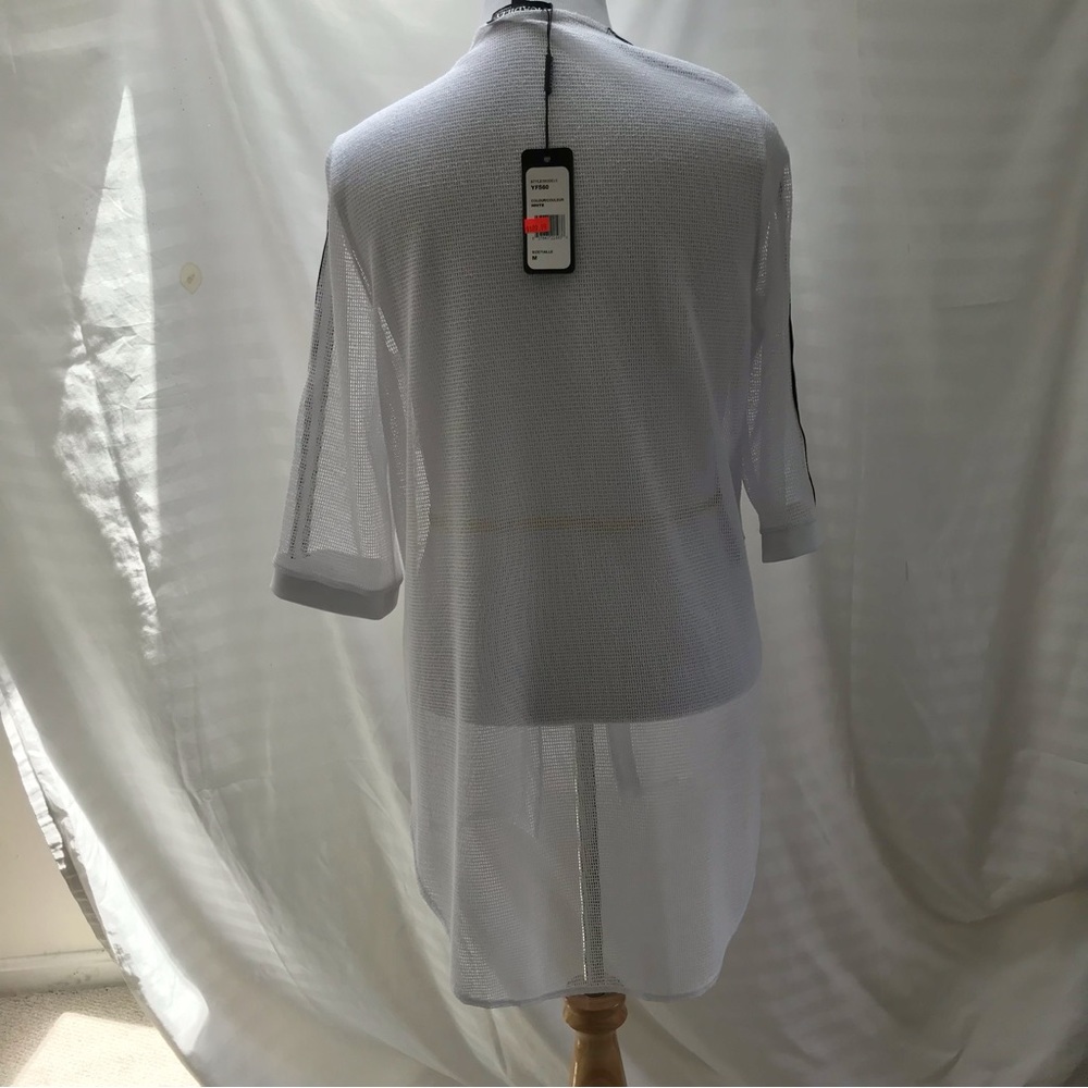 Mesh white cardigan with three quarter sleeves size M from Picadilly Fashion - Picture 3 of 6